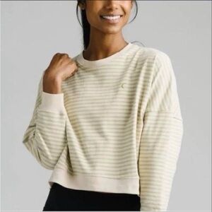 Zyia | Active Stripe Crewneck Sweatshirt Size XS